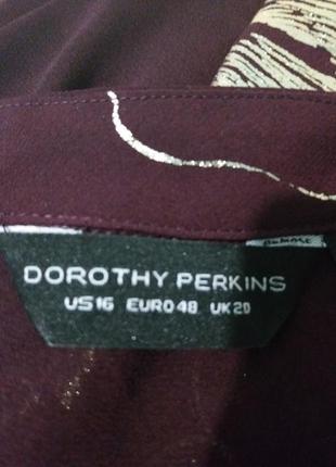 Dorothy  perkins красивая праздничная блуза топ с золотыми цветами8 фото