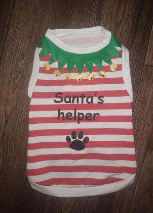 Одежда для собак новогодняя маечка