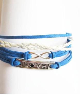 Стильный браслет love, новый! арт.109439