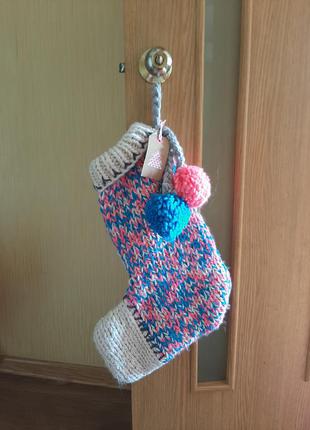 Декоративные гигантские носки на новый год 3шт