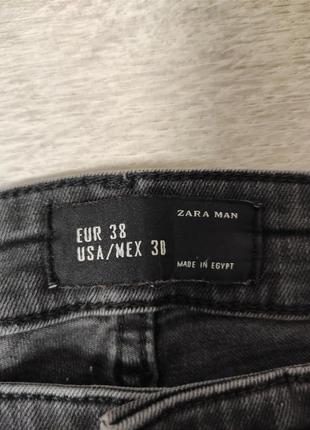 Оригинальные мужские  джинсы скинни  zara размер s-m  383 фото