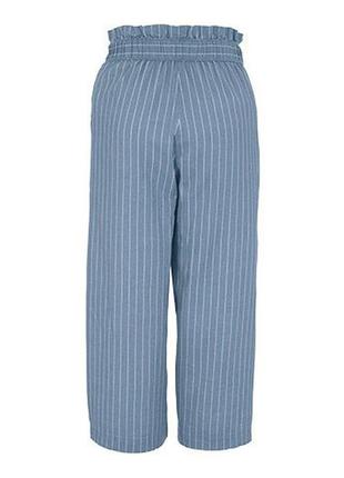 Воздушные льняные штаны, брюки-кюлоты, германия, евро размер 38 и 46 (наш 44 и 52), tcm, tchibo4 фото