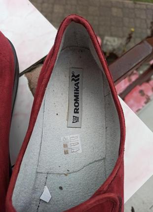 Комфортные домашние тапочки, туфли на липучке romika германия 42-433 фото