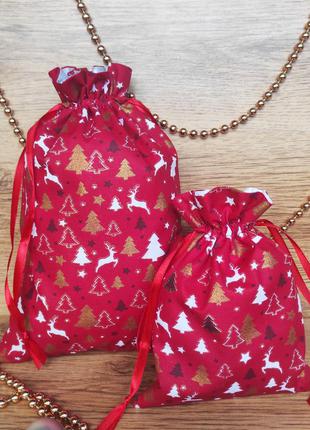 Мішечки з бавовни, еко-упаковка для подарунків та покупок. торбинки з тканини.