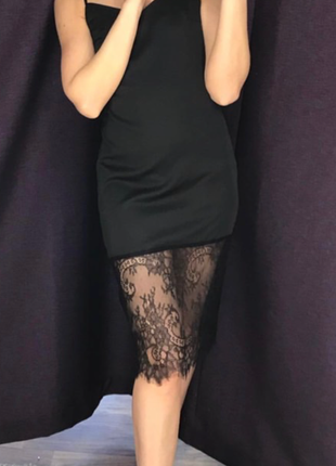 Красивое вечернее платье с кружевом