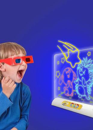 Дошка-планшет 3д дошка для малювання 3d magic drawing