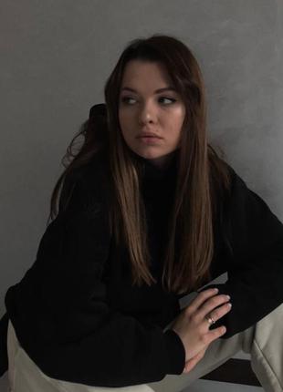 Унисекс худи чёрный