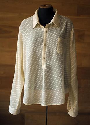 Жовта шовкова блузка жіноча blanmax, розмір xl