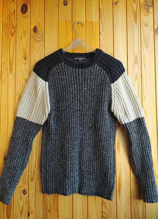 Мужской тёплый джемпер пуловер emporio armani размер м