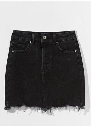 Джинсовая юбка bershka