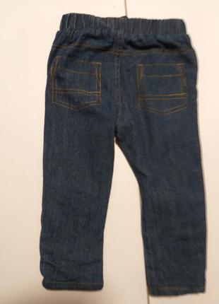 Прикольные джинсы на хб подкладе 12-18м2 фото