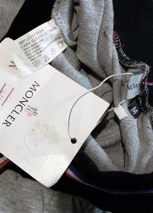 Бриджи спортивные штаны короткие домашние штанишки мужские хлопок moncler р.m