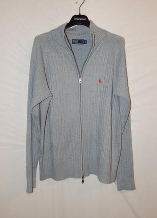 Сезонний sale! трикотажний напіввовняний светр від polo ralph lauren (made in usa)4 фото