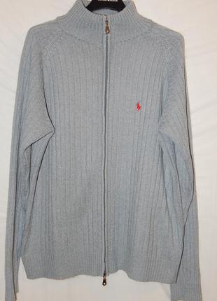 Сезонний sale! трикотажний напіввовняний светр від polo ralph lauren (made in usa)7 фото