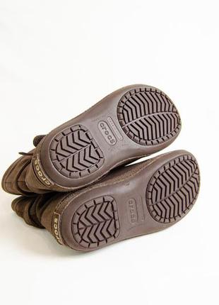 Crocs berryessa suede жіночі шкіряні чоботи оригінал! р. 35 22,5 см8 фото