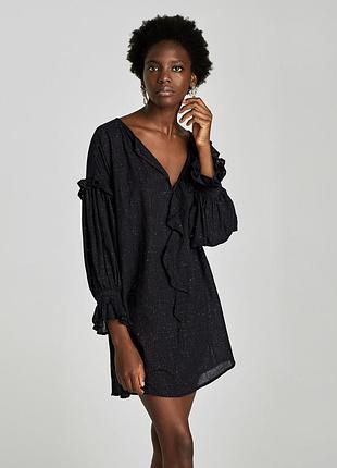 Платье c воланами zara