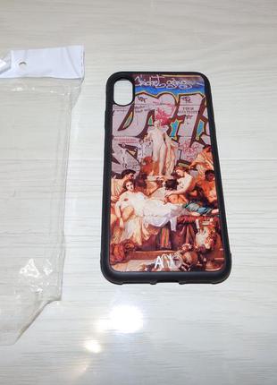 Чехол art case tpu+ glass для iphone xs max