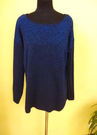 Синяя нарядная кофта свитер электрик only  раз.l-xl