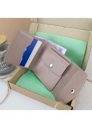 Подарочный набор женский handycover №54 (нюдовый) кошелек + ключница + обложка на паспорт3 фото