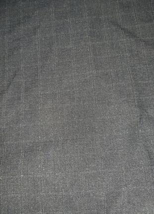 Шматок темно - синьої тканини в клітку3 фото