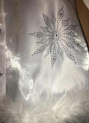Карнавальний костюм плаття снігуроньки purpurino4 фото