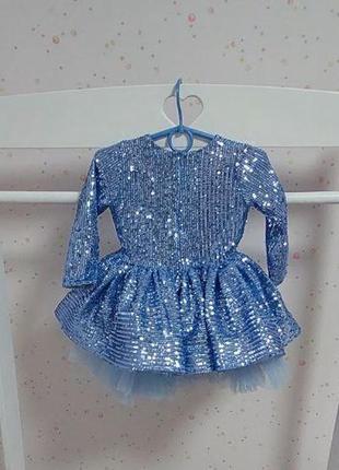 Детское платье в пайетках8 фото