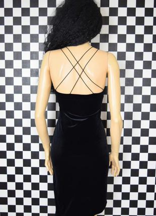 Асиметричне плаття оксамитове велюрове чорне футляр3 фото