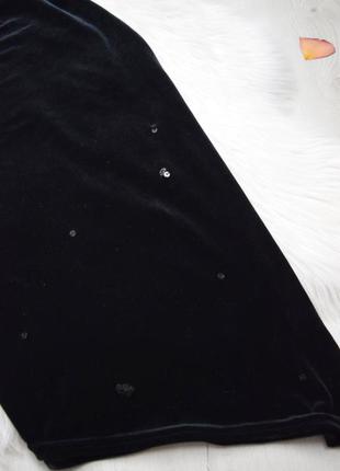Асиметричне плаття оксамитове велюрове чорне футляр4 фото
