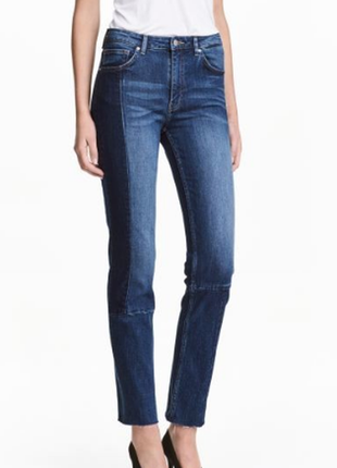 Женские, брендовые, двухцветные джинсы, h&m