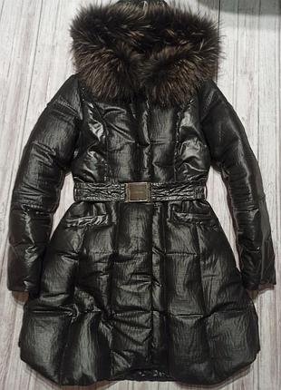 Курточка пуховик женский эффектный как колокольчик