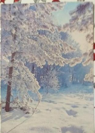 Открытка с новым годом 1982