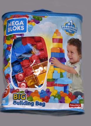 Mega bloks конструктор 80 деталей fisherprice