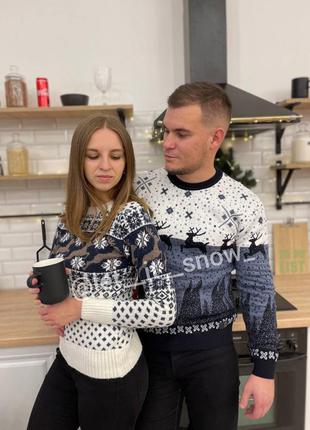 Светри новорічні з оленем 🎄❄️ свитер новогодний шерстяной