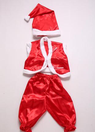 Новорічний карнавальний костюм гнома (червоний) 2,5 - 7 років