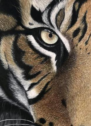 Авторская картина маслом «тигр» подарок к новому году 🧡