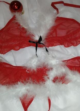 Сексуальный костюм снегурочки , пеньюар снегурочка3 фото