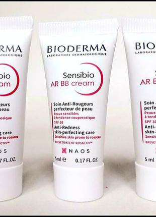 Биодерма bb-крем для чутливої шкіри з почервонінням bioderma sensibio ar bb cream spf 30