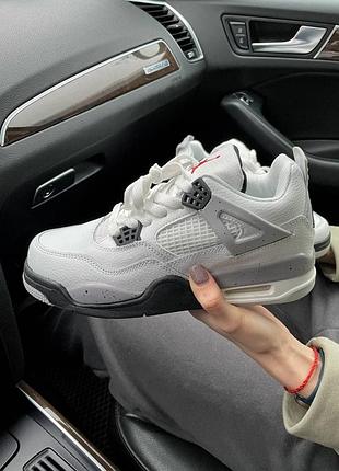 Кроссовки air jordan 4 retro “white cement”