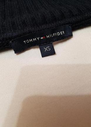 Tommy hilfiger кардиган кофта свитер на запах шерсть хлопок xs кожа5 фото