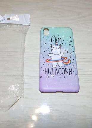 Чехол на xiaomi redmi 7a i am hulacorn единорог дизайнерские чехлы