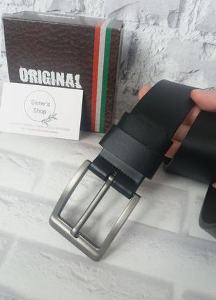 Мужской кожаный ремень из натуральной кожи чоловічий шкіряний пояс