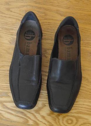 Туфлі шкіряні чорні розмір 39 устілка 26 см bama