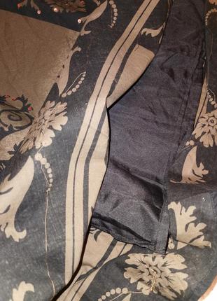 Юбка с пайетками в принт узор миди коттон хлопок расклешенная в бохо стиле kombiworld7 фото