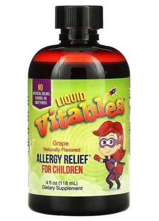 Вітаміни від алергії у дітей vitables без спирту 118 мл