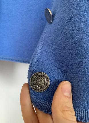 Синій вовняний жакет з металевими гудзиками patrona bavariae7 фото