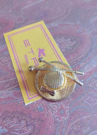 Вінтаж! брошка капелюшок