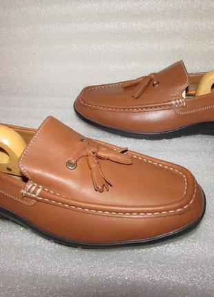 Marks & spencer airflex ~ кожаные туфли лоферы мокасины ~ р 42