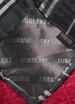 Подарочный набор burberry,галстук+запонки+платочек,100%шелк5 фото