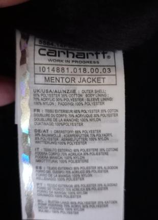 Куртка carhartt mentor jacket8 фото