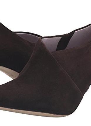 Новые коричневые замшевые ботинки, ботильоны johnston & murphy ,р.37,стелька 23,8 см